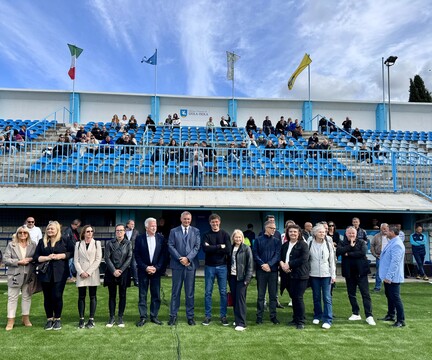 Odprtje prenovljenega stadiona v Izoli: visoki gostje in gostitelji dogodka